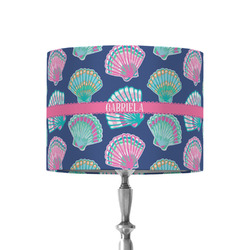 Preppy Sea Shells 8" Drum Lamp Shade - Fabric (Personalized)