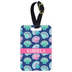 Preppy Sea Shells Metal Luggage Tag w/ Name or Text