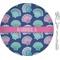 Preppy Sea Shells 8" Glass Appetizer / Dessert Plates - Single or Set (Personalized)