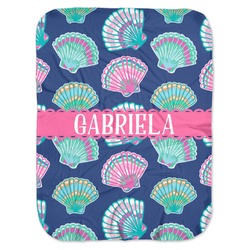 Preppy Sea Shells Baby Swaddling Blanket (Personalized)