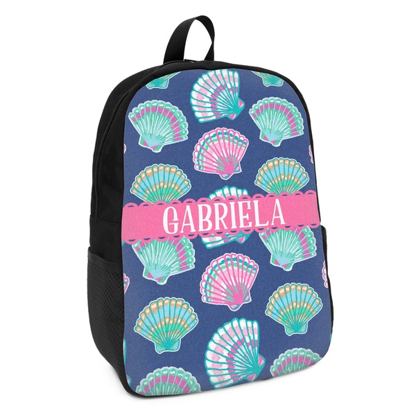 Custom Preppy Sea Shells Kids Backpack (Personalized)