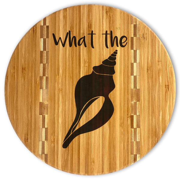 Custom Preppy Sea Shells Bamboo Cutting Board (Personalized)