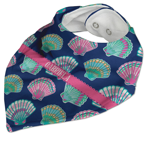 Preppy Sea Shells Bandana Closed