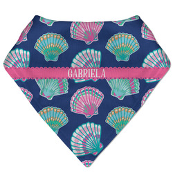 Preppy Sea Shells Bandana Bib (Personalized)