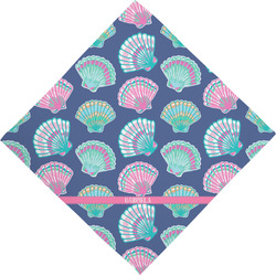 Preppy Sea Shells Dog Bandana Scarf w/ Name or Text