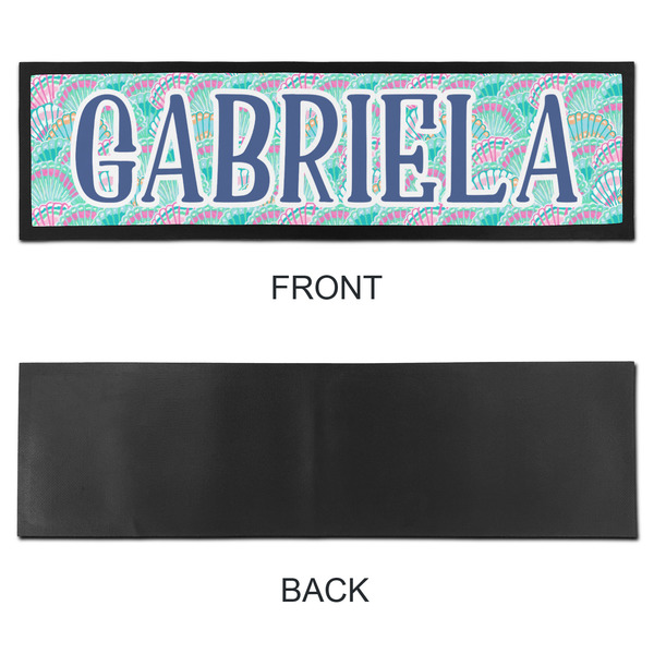 Preppy Sea Shells Bar Mat - Large - APPROVAL