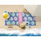 Preppy Sea Shells Beach Towel Lifestyle