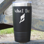Preppy Sea Shells 20 oz Stainless Steel Tumbler - Black - Single Sided (Personalized)