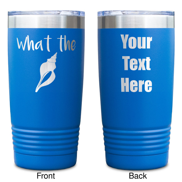 Preppy Sea Shells Blue Polar Camel Tumbler - 20oz - Double Sided - Approval