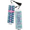 Preppy Sea Shells Bookmark with tassel - Front and Back