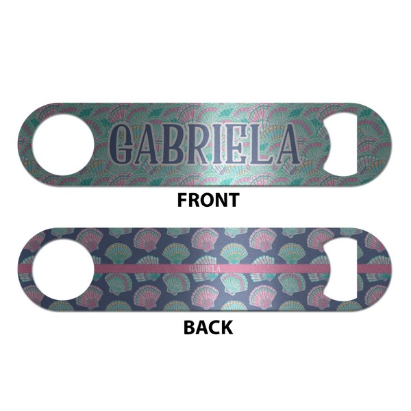 Preppy Sea Shells Bottle Opener - Front & Back