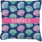 Preppy Sea Shells Faux-Linen Throw Pillow 16" (Personalized)