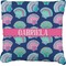 Sea Shells Burlap Pillow 18"
