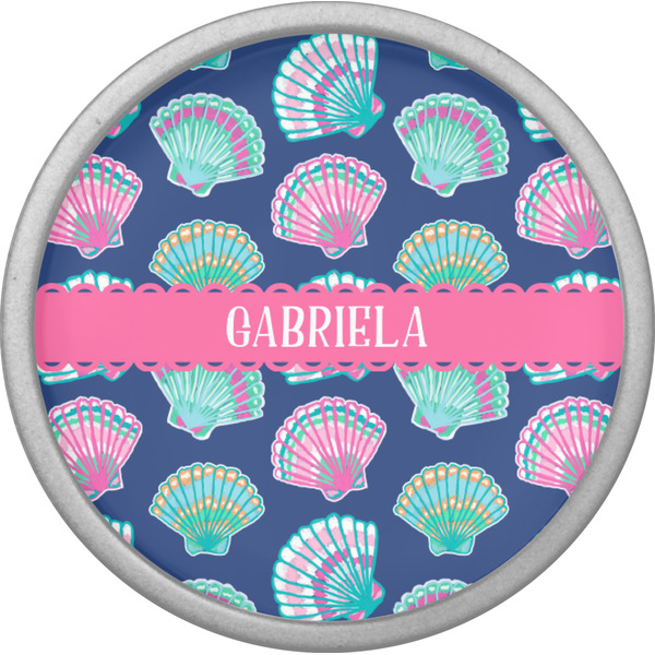 Preppy Sea Shells Cabinet Knob - Nickel - Front