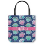 Preppy Sea Shells Canvas Tote Bag (Personalized)