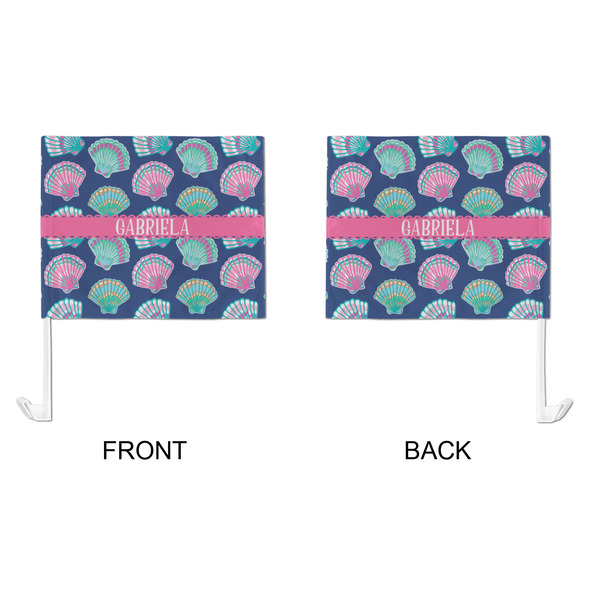 Preppy Sea Shells Car Flag - Large - APPROVAL