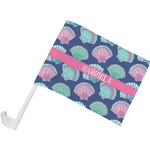 Preppy Sea Shells Car Flag - Small w/ Name or Text
