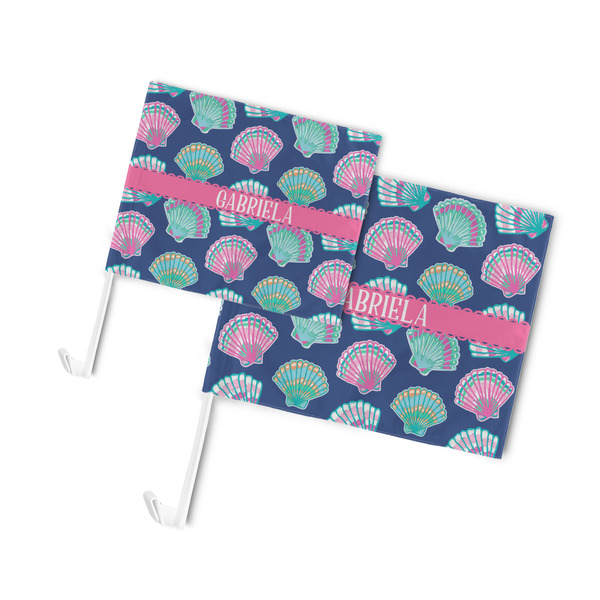 Preppy Sea Shells Car Flags - PARENT MAIN (both sizes)