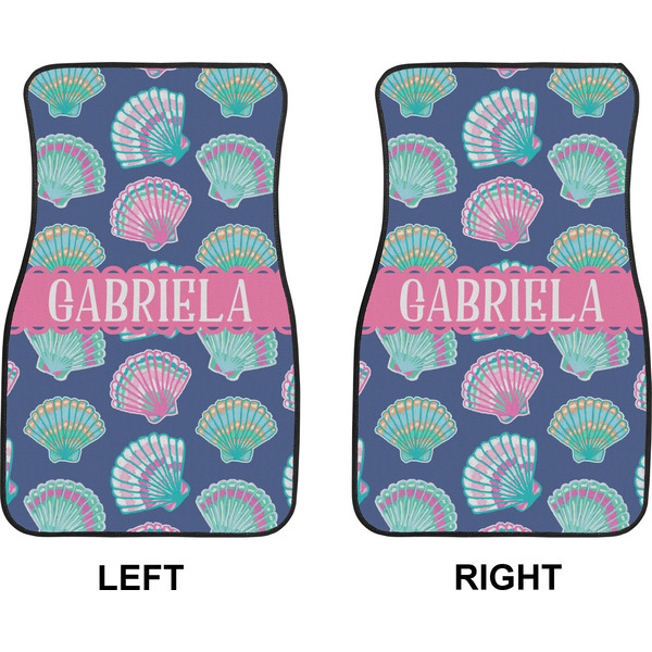 Preppy Sea Shells Car Mat Front - Approval