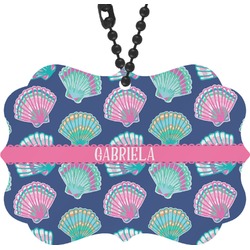 Preppy Sea Shells Rear View Mirror Charm (Personalized)