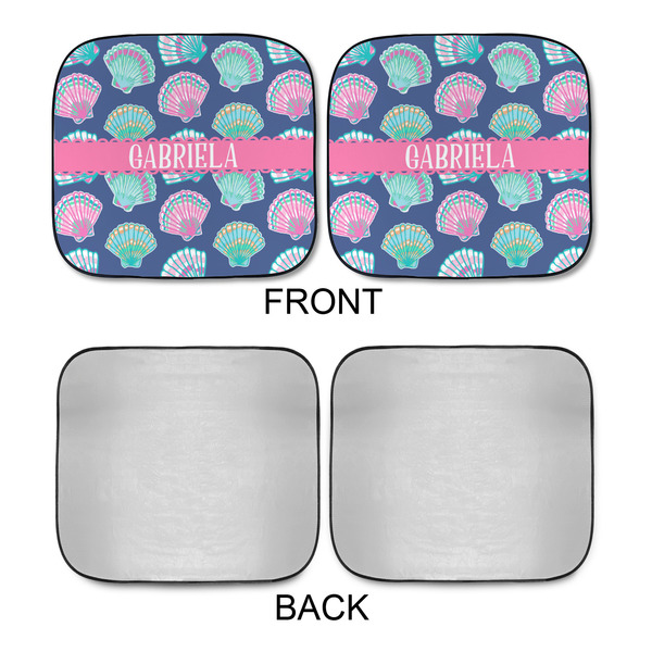 Preppy Sea Shells Car Sun Shades - APPROVAL