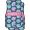 Preppy Sea Shells Car Floor Mats (Front Seat) (Personalized)