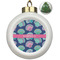 Preppy Sea Shells Ceramic Ball Ornament - Christmas Tree (Personalized)