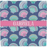 Preppy Sea Shells Ceramic Tile Hot Pad (Personalized)