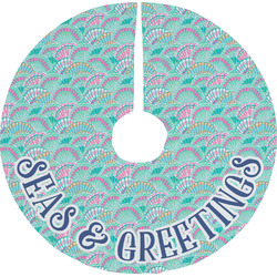 Preppy Sea Shells Tree Skirt (Personalized)