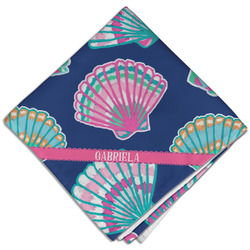 Preppy Sea Shells Cloth Dinner Napkin - Single w/ Name or Text