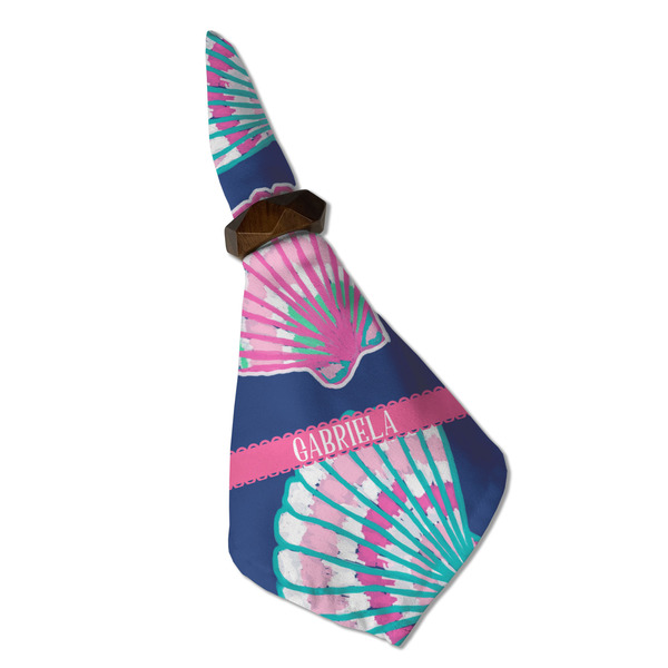 Preppy Sea Shells Cloth Napkins - Personalized Dinner (Folded in Ring) (MAIN)