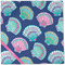 Preppy Sea Shells Cloth Napkins - Personalized Dinner (Full Open)