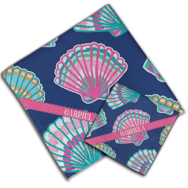 Preppy Sea Shells Cloth Napkins - Personalized Lunch & Dinner (PARENT MAIN)