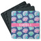 Preppy Sea Shells Square Rubber Backed Coasters - Set of 4 (Personalized)