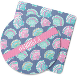 Preppy Sea Shells Rubber Backed Coaster (Personalized)