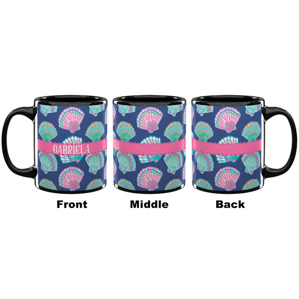 Preppy Sea Shells Coffee Mug - 11 oz - Black APPROVAL
