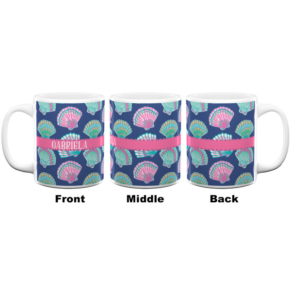 Preppy Sea Shells Coffee Mug - 11 oz - White APPROVAL