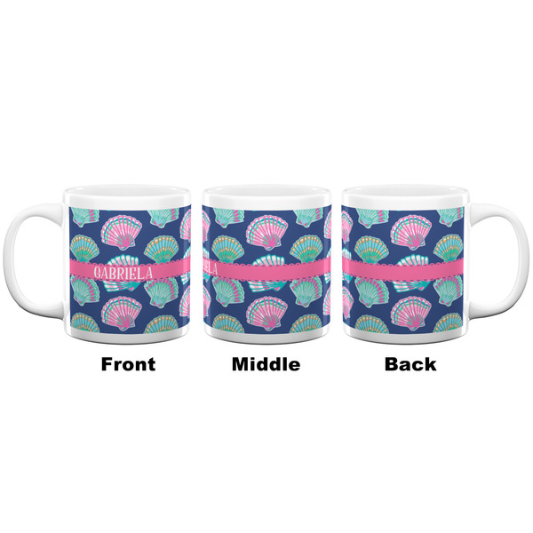 Preppy Sea Shells Coffee Mug - 20 oz - White APPROVAL