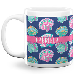 Preppy Sea Shells 20 Oz Coffee Mug - White (Personalized)