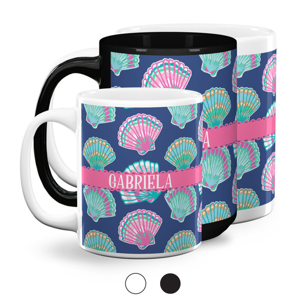 Preppy Sea Shells Coffee Mugs Main