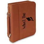 Preppy Sea Shells Leatherette Bible Cover with Handle & Zipper - Large- Single Sided (Personalized)