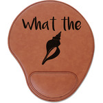 Preppy Sea Shells Leatherette Mouse Pad with Wrist Support (Personalized)