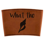 Preppy Sea Shells Leatherette Cup Sleeve (Personalized)