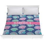 Preppy Sea Shells Comforter - King (Personalized)