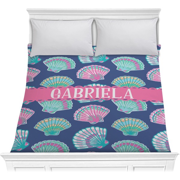 Custom Preppy Sea Shells Comforter - Full / Queen (Personalized)