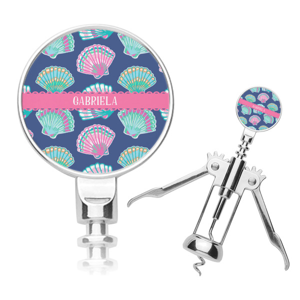 Custom Preppy Sea Shells Corkscrew (Personalized)
