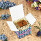 Preppy Sea Shells Cubic Gift Box - In Context