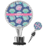 Preppy Sea Shells Wine Bottle Stopper (Personalized)