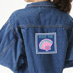 Preppy Sea Shells Twill Iron On Patch - Custom Shape - X-Large (Personalized)