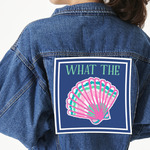 Preppy Sea Shells Twill Iron On Patch - Custom Shape - 3XL (Personalized)
